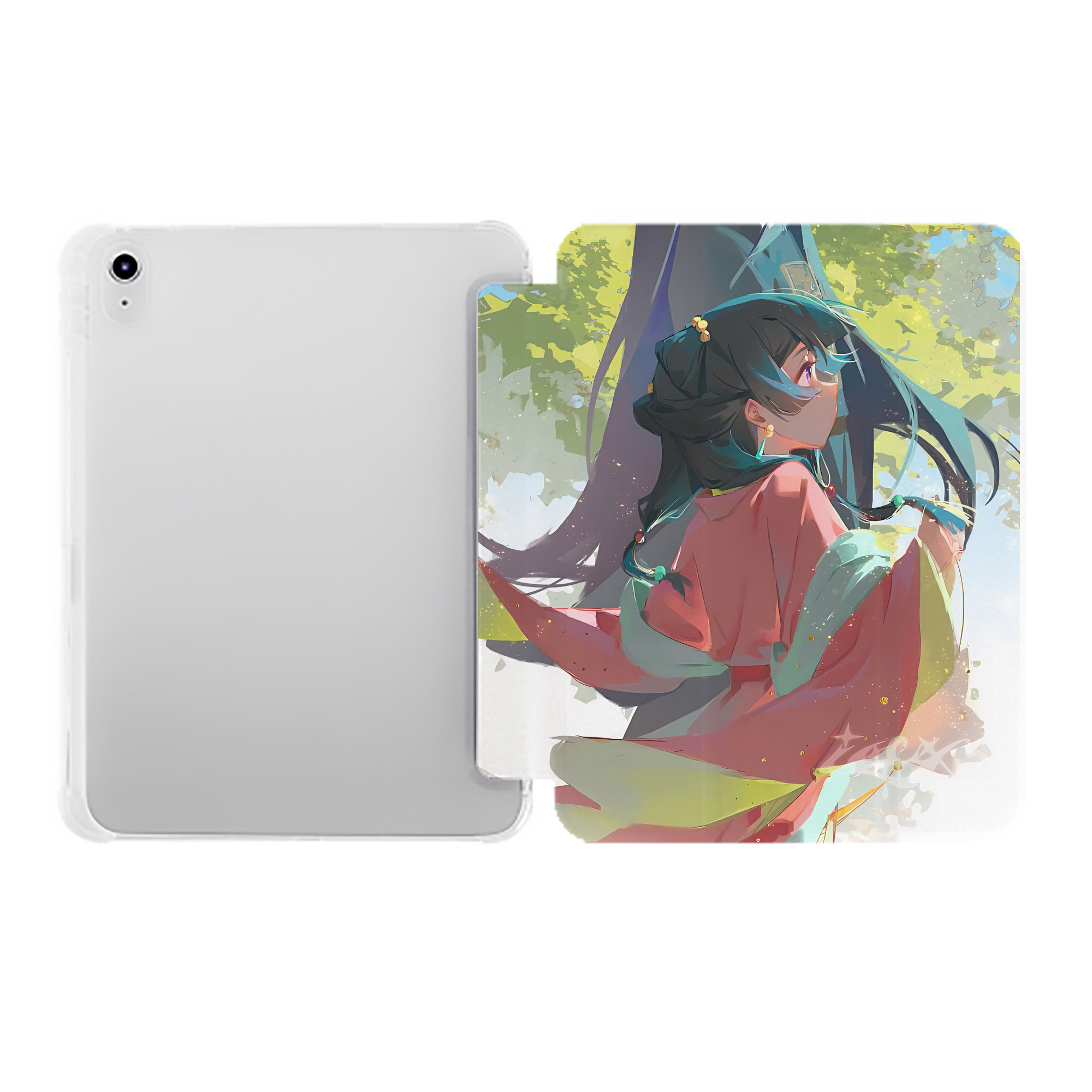 （画像用） 薬屋のひとりごと The Apothecary Diaries IPad ケース ペン収納付き 三つ折りスタンド PUレザー×シリコン 対応機種9.5/10.5/10.9インチ